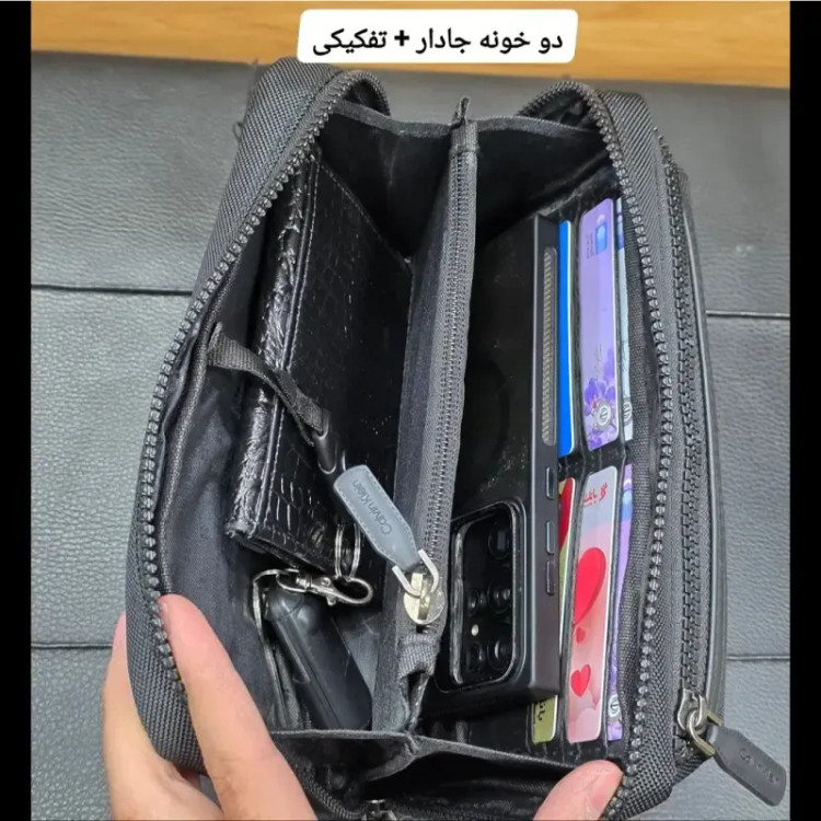 کیف دوشی و دستی اسپرت کلوین کلاین مدل 3 کاره برزنتی آبگریز