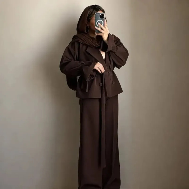 کت شلوار زنانه مدل سانی جنس مازراتی دبل سایزبندی