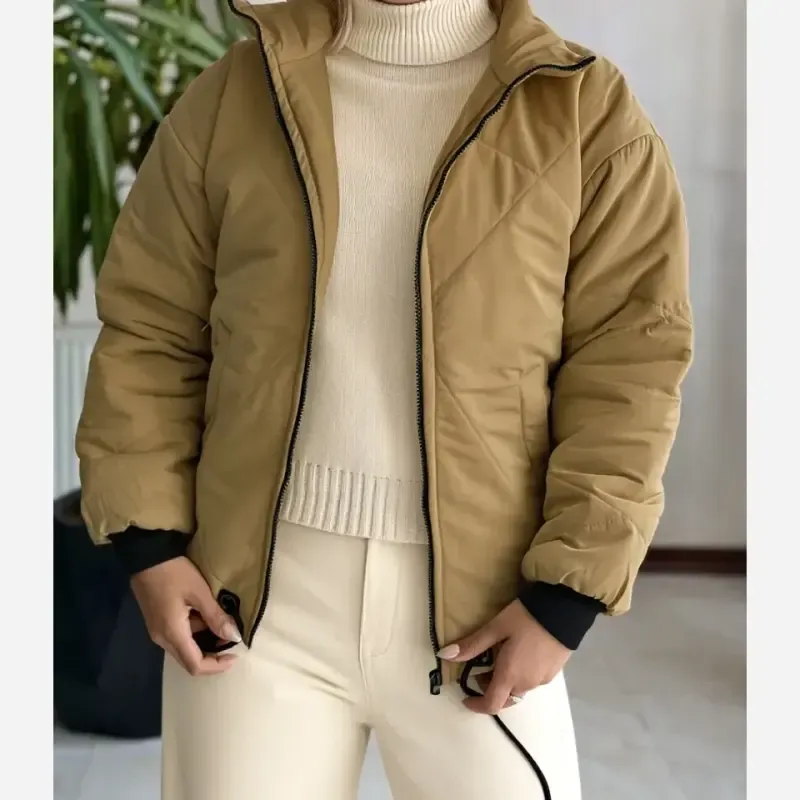 کاپشن پاستیلی دخترانه کراپ شو تی سی پشم شیشه سایز 36 تا 46