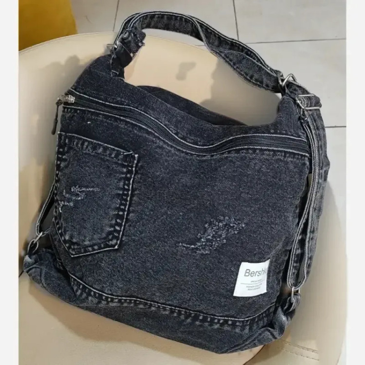 کیف جین 3کاره زنانه لی خارجی درجه یک ابعاد 35 در 35 سانت