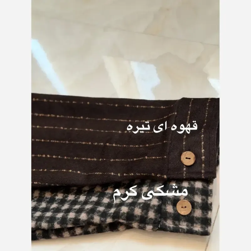 پالتو پشمی موهر دار لیوزا سایز 36 تا 46